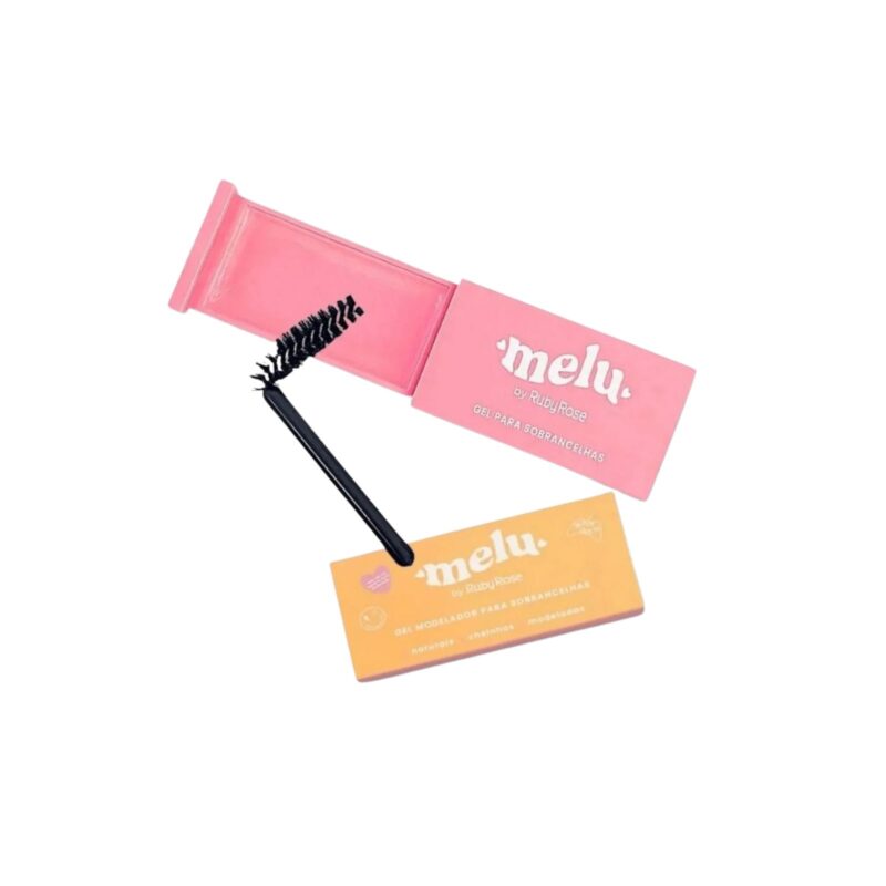 Gel para sobrancelha Melu by Ruby Rose incolor com efeito brow lamination, que modela, fixa e dá volume aos fios para um olhar definido